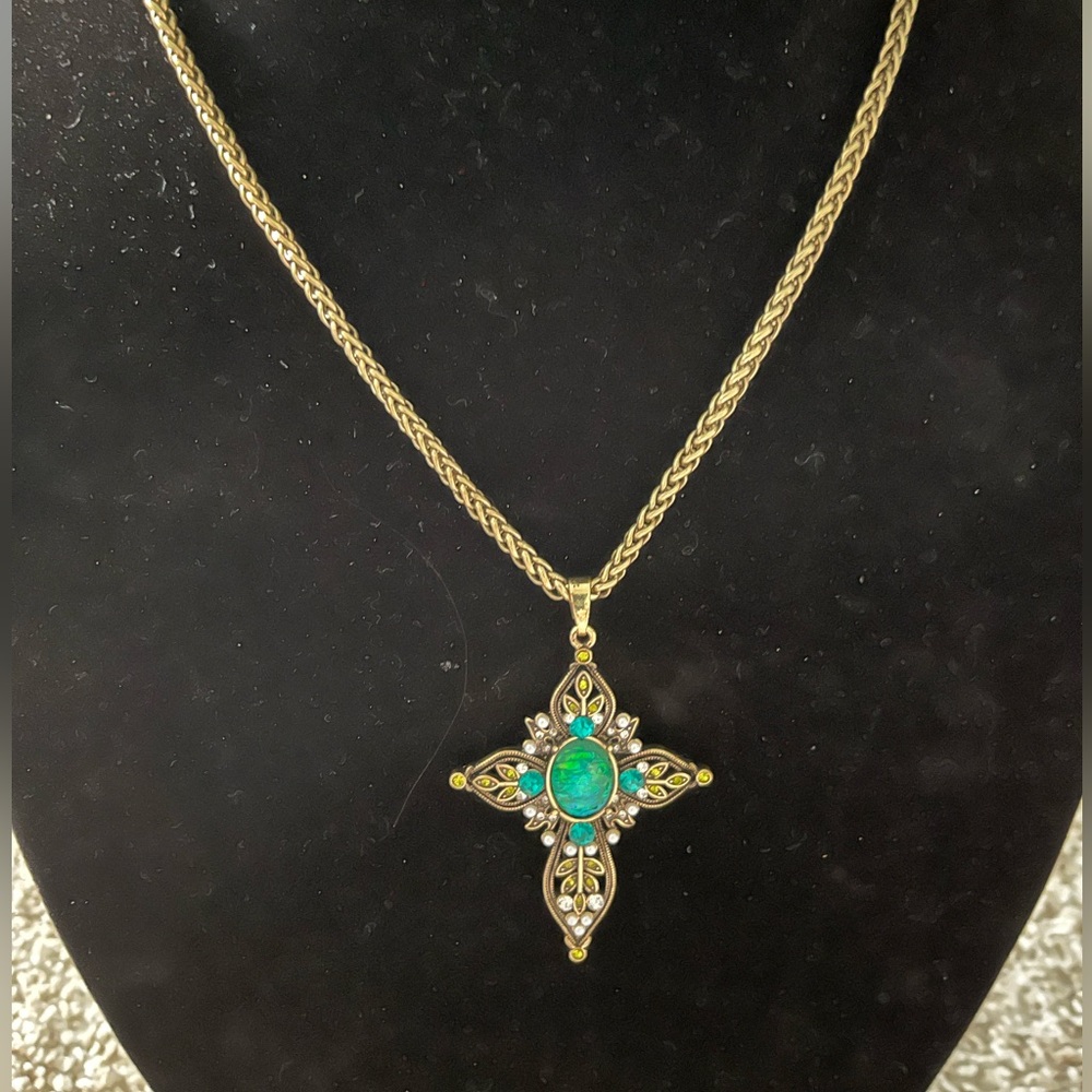 Boho style cross necklace NWOT